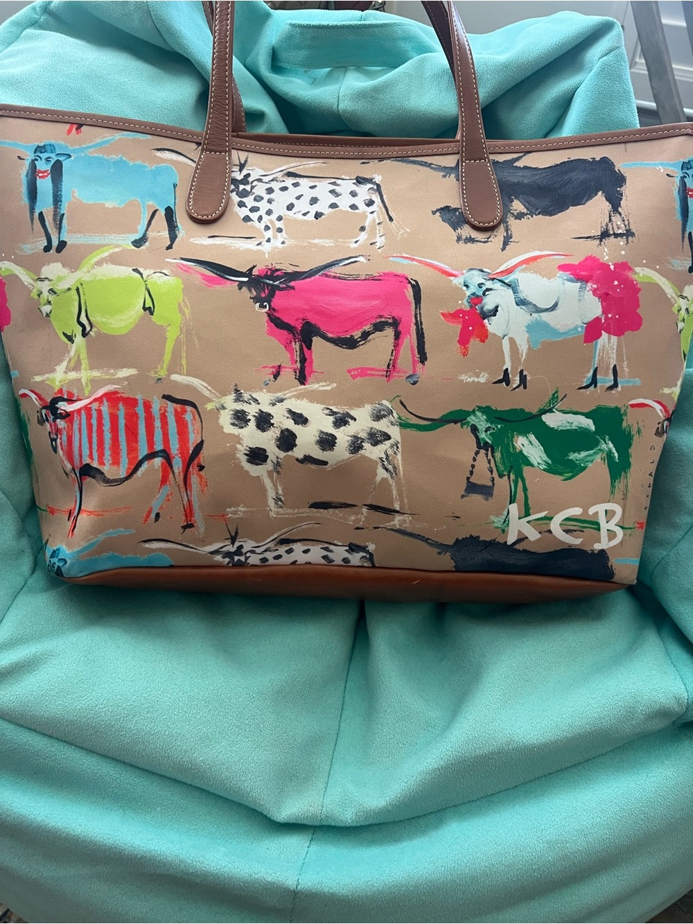 Barrington Gifts x Donald Robertson St. Anne Tote Bag Longhorn Limited Edition